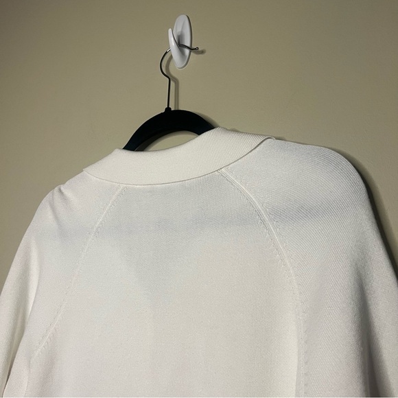 Repeat Size XS Cotton Blend Cardigan Fringe Ivory - Picture 11 of 13